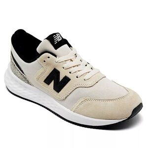 New Balance Women's Cream and Black Sneakers